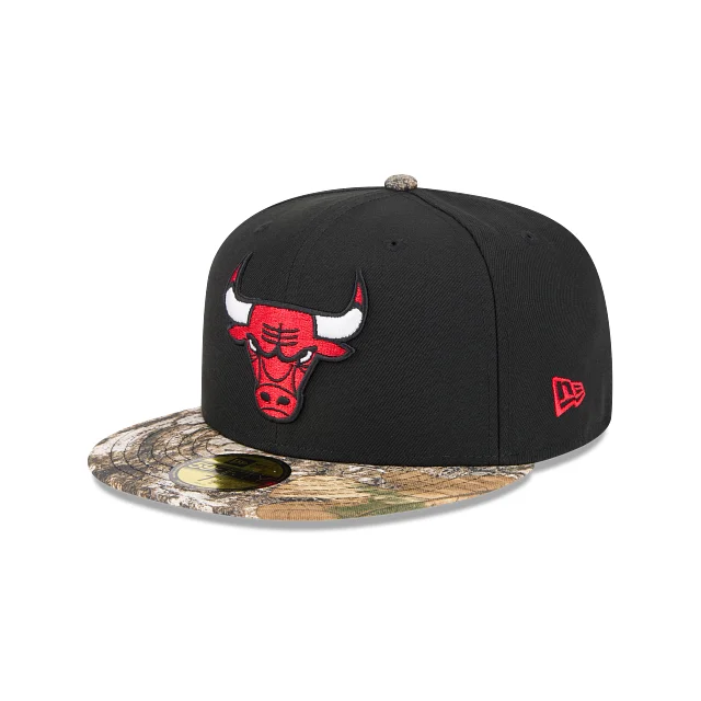 Chicago Bulls NBA Camo Real Tree 59FIFTY Cerrada