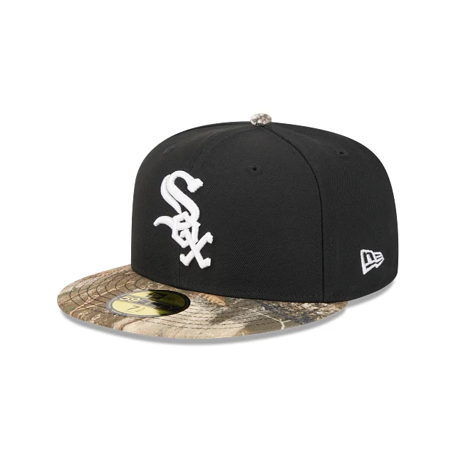 Chicago White Sox MLB Camo Real Tree 59FIFTY Cerrada