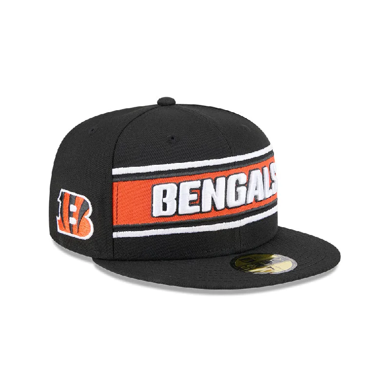 Cincinnati Bengals NFL Sideline Black 2024 59FIFTY Cerrada