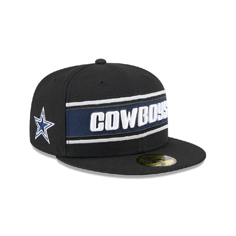 Dallas Cowboys NFL Sideline Black 2024 59FIFTY Cerrada