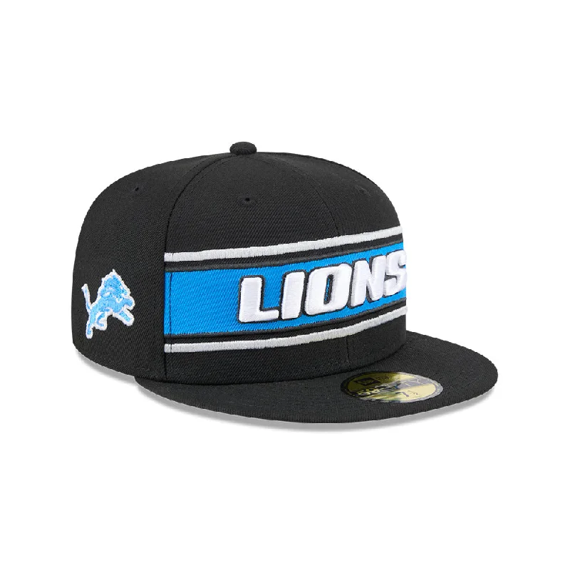 Detroit Lions NFL Sideline Black 2024 59FIFTY Cerrada