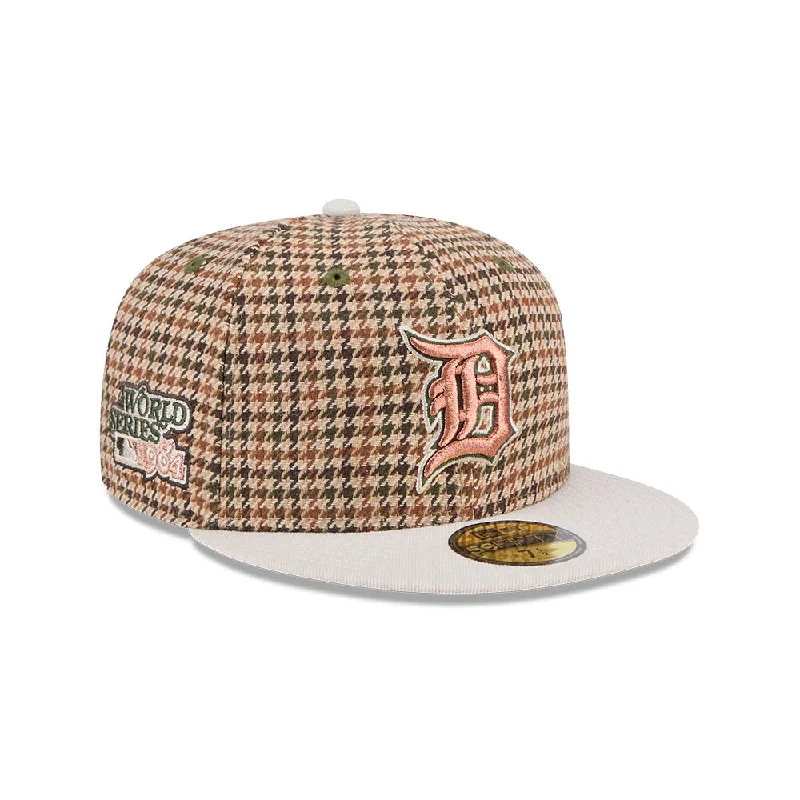 Detroit Tigers MLB Houndstooth 59FIFTY Cerrada