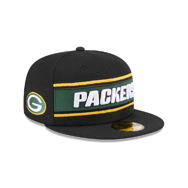 Green Bay Packers NFL Sideline Black 2024 59FIFTY Cerrada