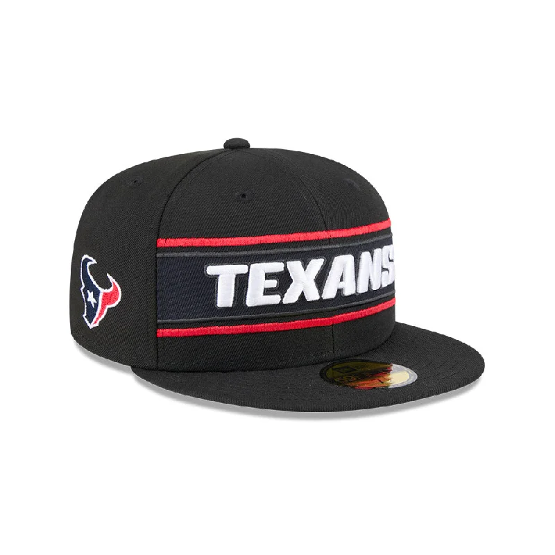 Houston Texans NFL Sideline Black 2024 59FIFTY Cerrada