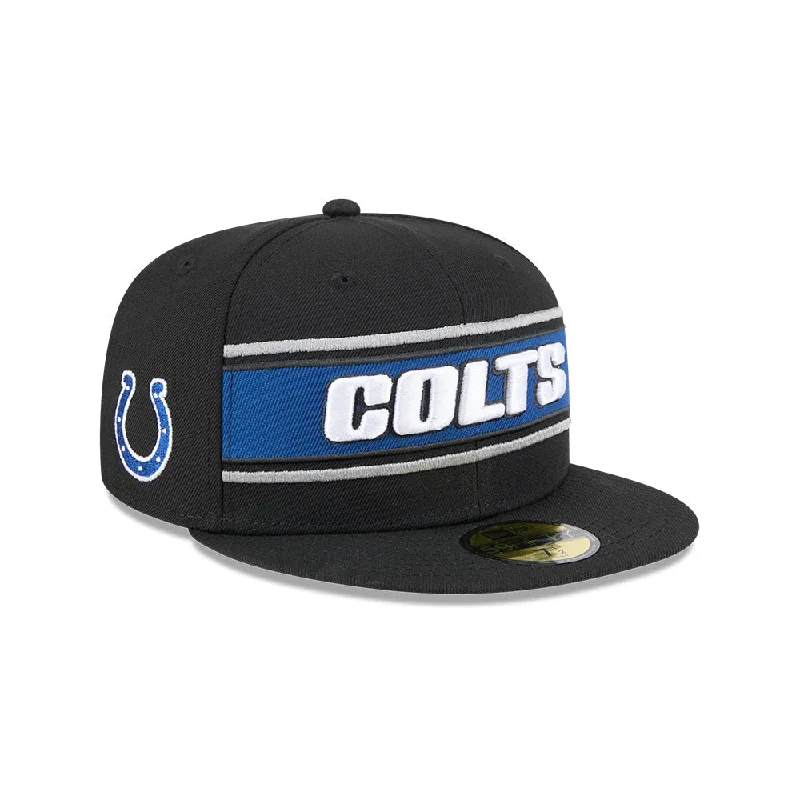 Indianapolis Colts NFL Sideline Black 2024 59FIFTY Cerrada