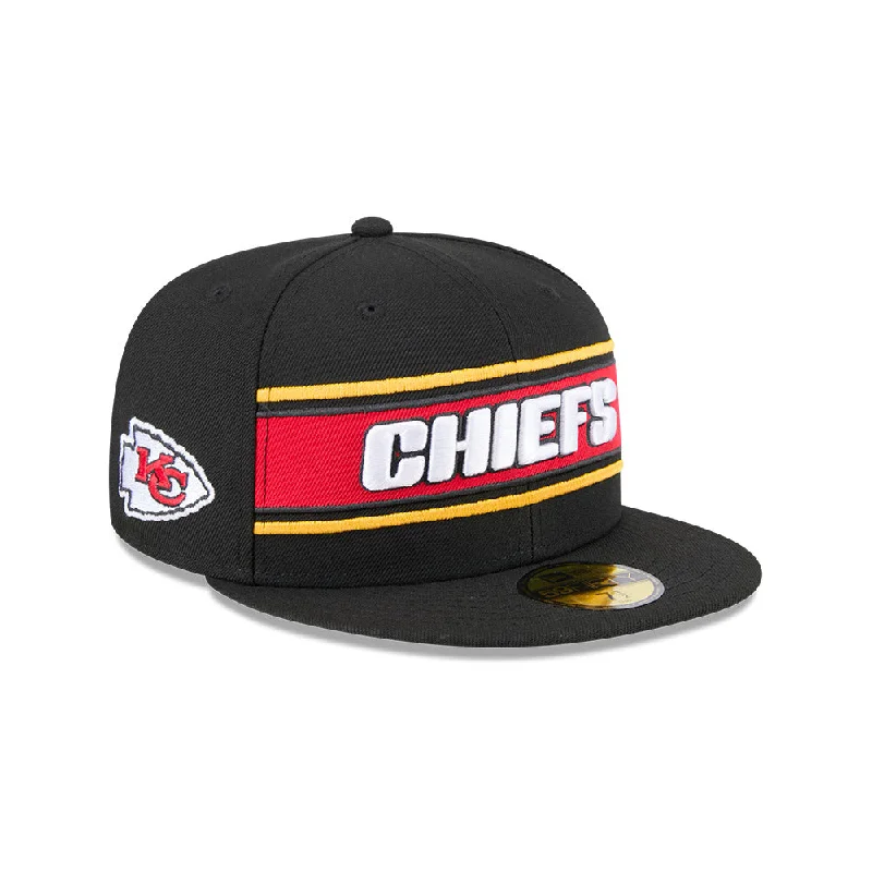 Kansas City Chiefs NFL Sideline Black 2024 59FIFTY Cerrada