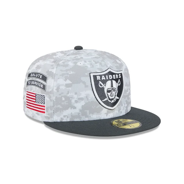 Las Vegas Raiders NFL Salute to Service 2024 59FIFTY Cerrada