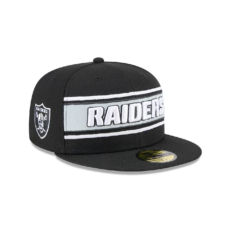 Las Vegas Raiders NFL Sideline Black 2024 59FIFTY Cerrada