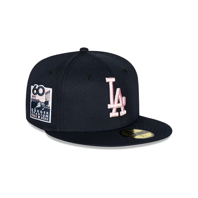 Los Angeles Dodgers MLB Navy Pink 59FIFTY Cerrada