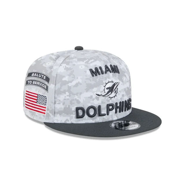 Miami Dolphins NFL Salute to Service 2024 9FIFTY Snapback