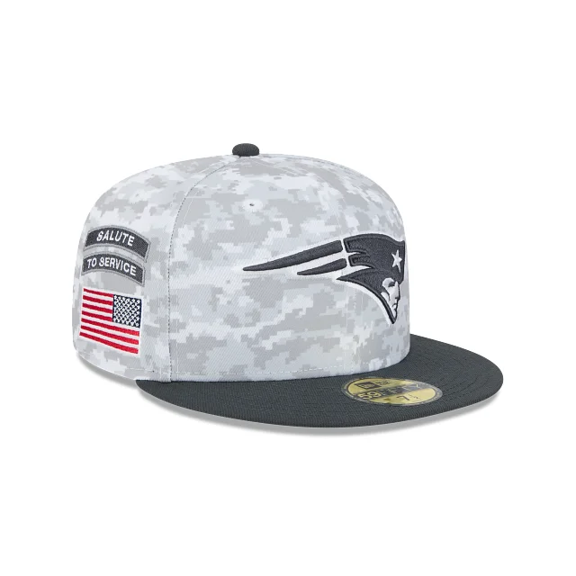 New England Patriots NFL Salute to Service 2024 59FIFTY Cerrada