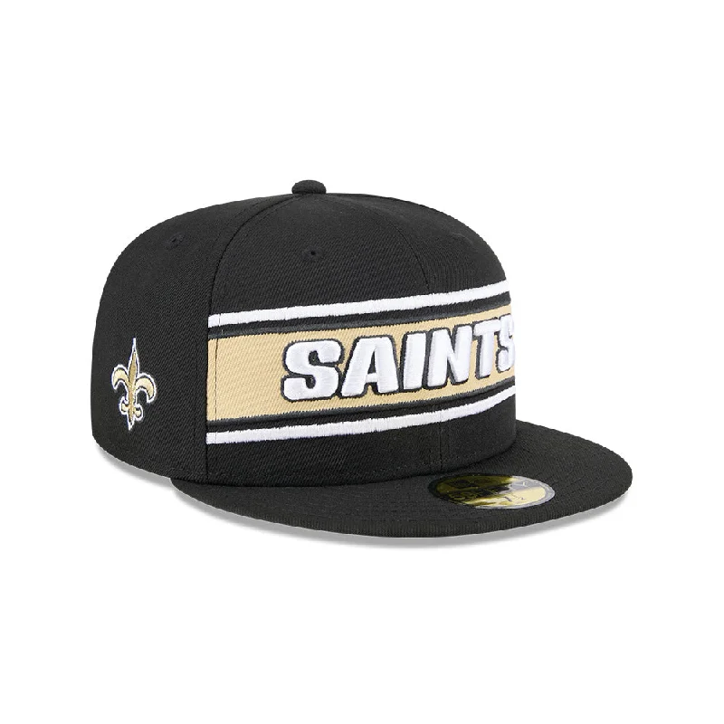 New Orleans Saints NFL Sideline Black 2024 59FIFTY Cerrada