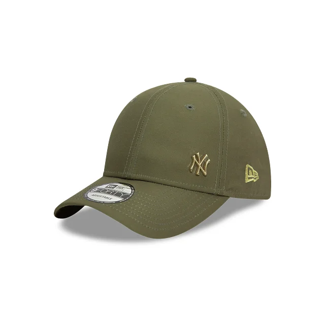 New York Yankees MLB Flawless Mini Logo 9FORTY Strapback Olivo