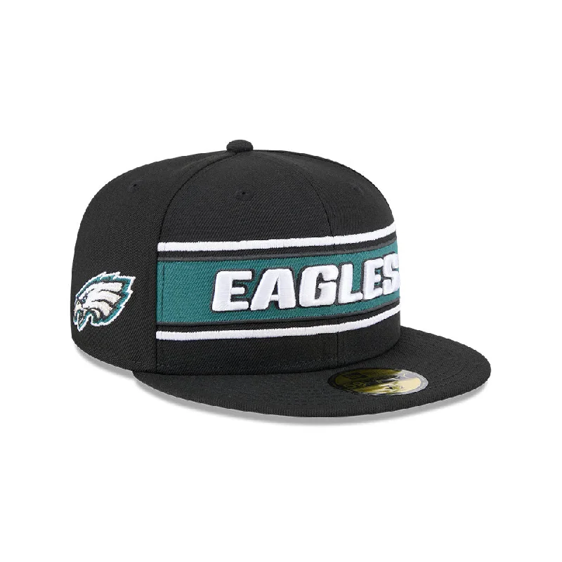 Philadelphia Eagles NFL Sideline Black 2024 59FIFTY Cerrada