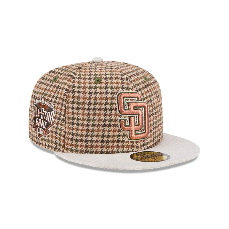 San Diego Padres MLB Houndstooth 59FIFTY Cerrada