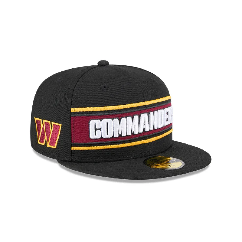 Washington Commanders NFL Sideline Black 2024 59FIFTY Cerrada