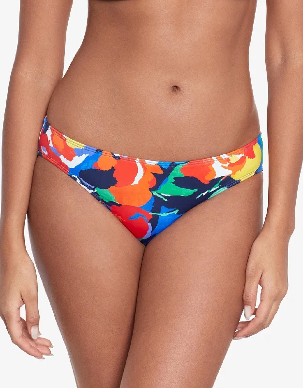 Bold Abstract Floral Hipster Bikini Pant