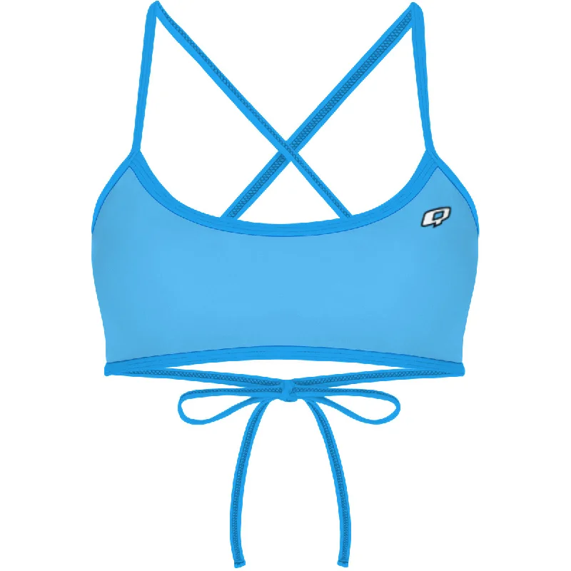 Claire Turquoise -  Ciara Tieback Bikini Top