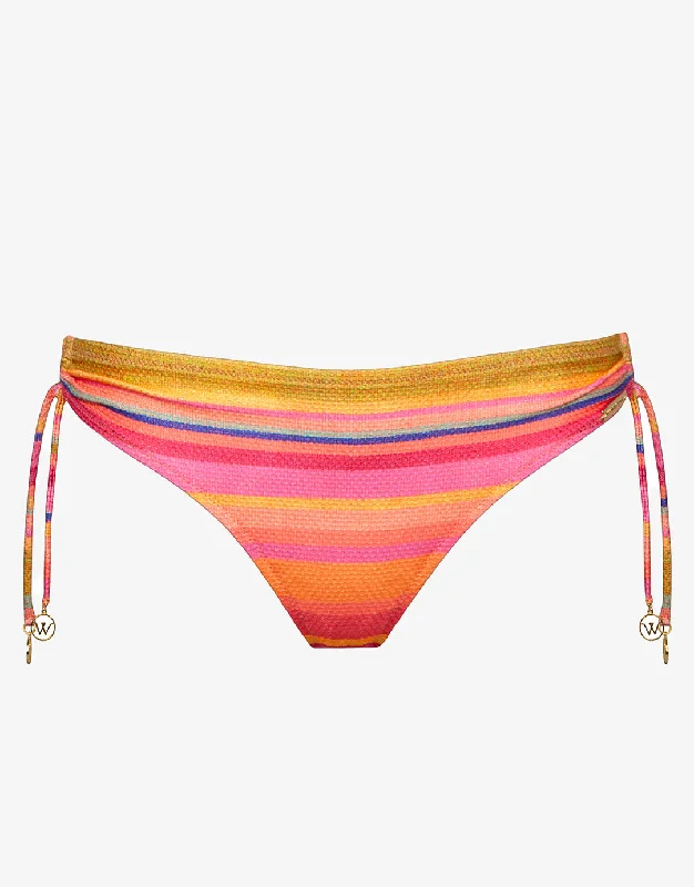 Dopamine Stripe Loop Side Bikini Pant - Dopamine Brights