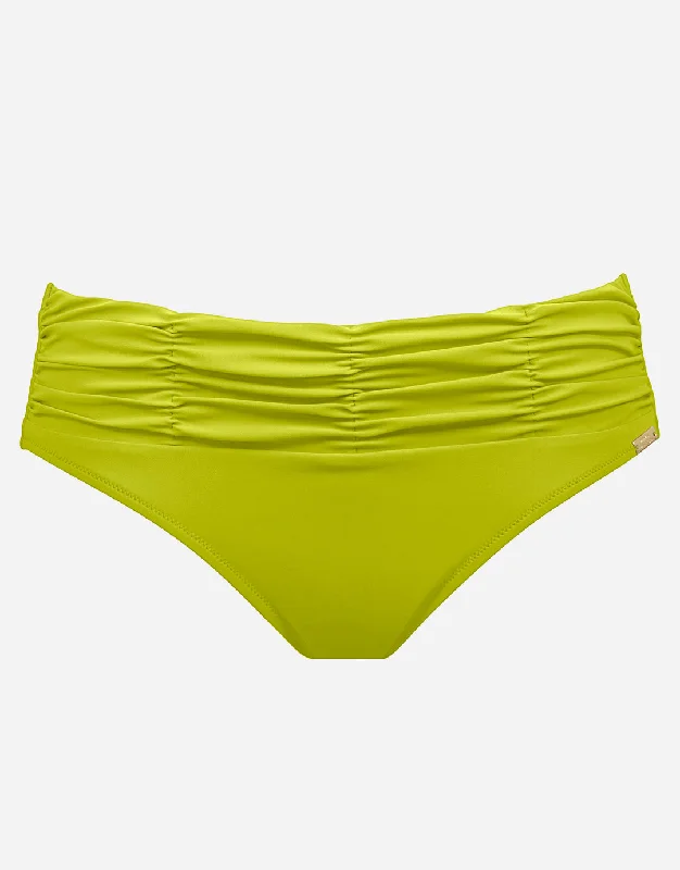 Elements Ruched Bikini Pant - Kiwi Green