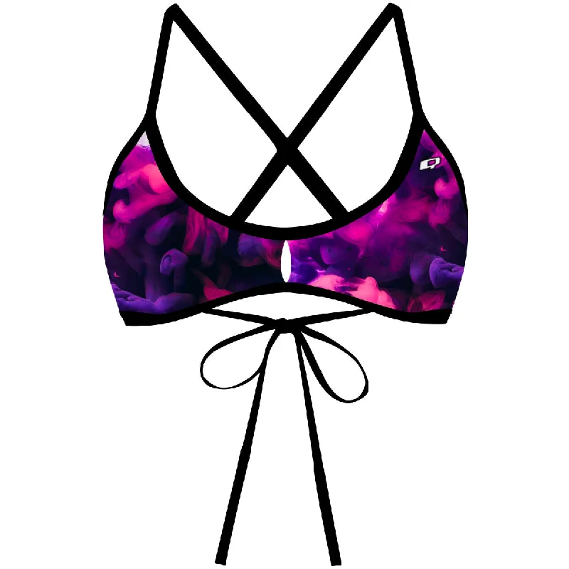 Purple Smoke -   Demi Tieback Bikini Top