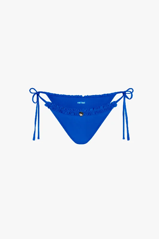 RUFFLE CHARM BIKINI BOTTOM IN ULTRAMARINE