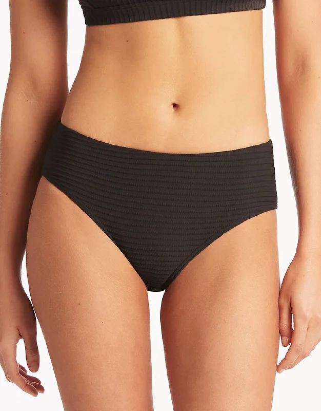 Spinnaker Mid Bikini Pant - Black