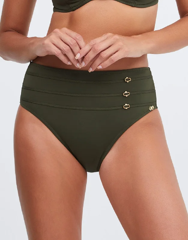 Stella Maxi Control Bikini Pant - Khaki