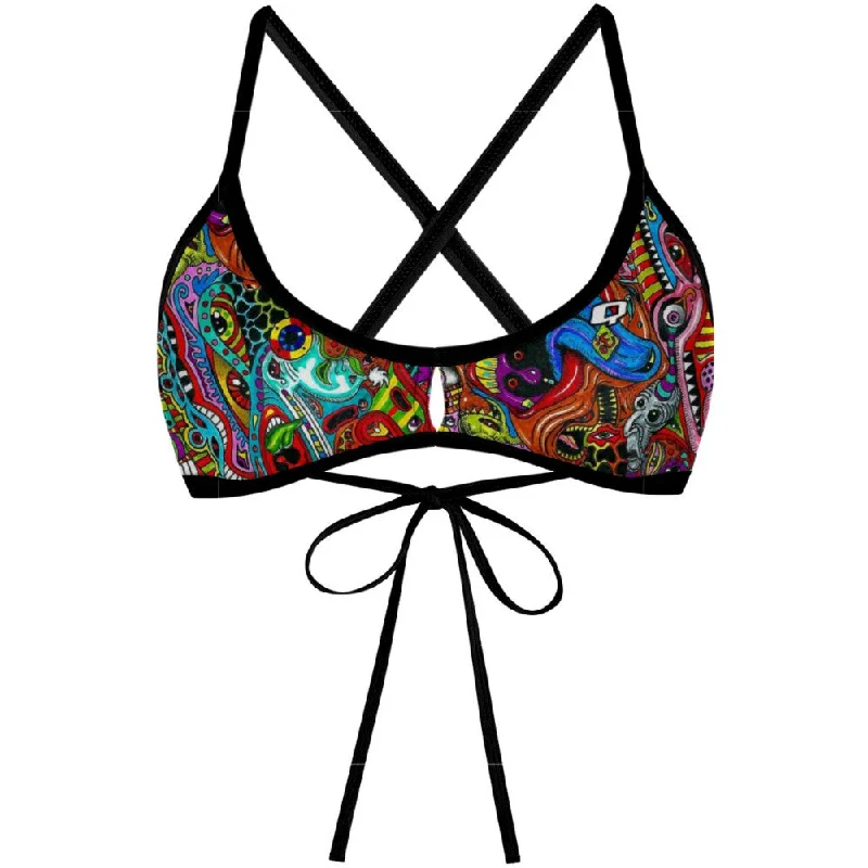 Trippy Hippie Demi Tieback Bikini Top