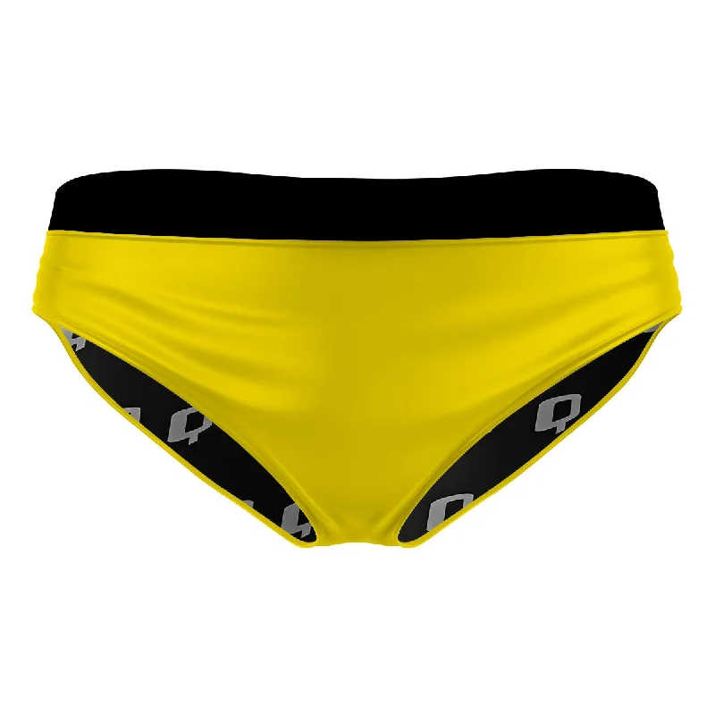 Yellow Classic Sports Bikini Bottom