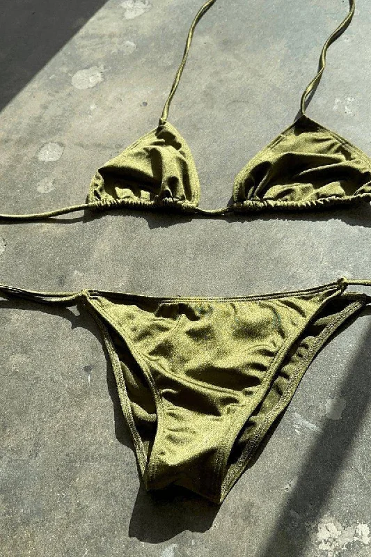 Aesthetic Olive Two Piece Bikini