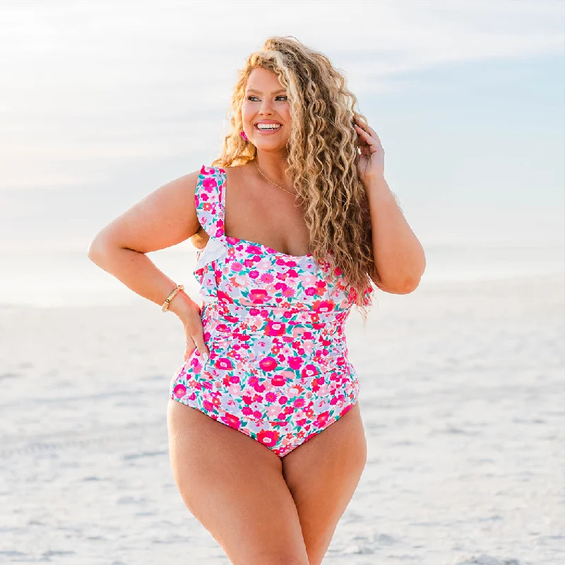 Bahama Beauty Swimsuit, Pink Floral