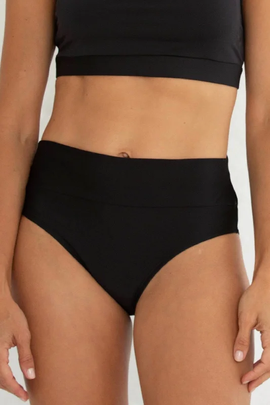 Black Tummy Tuk Swim Bottom