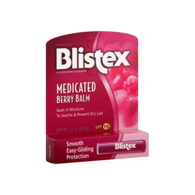 Blistex Medicated Berry Balm SPF 15 0.15 oz