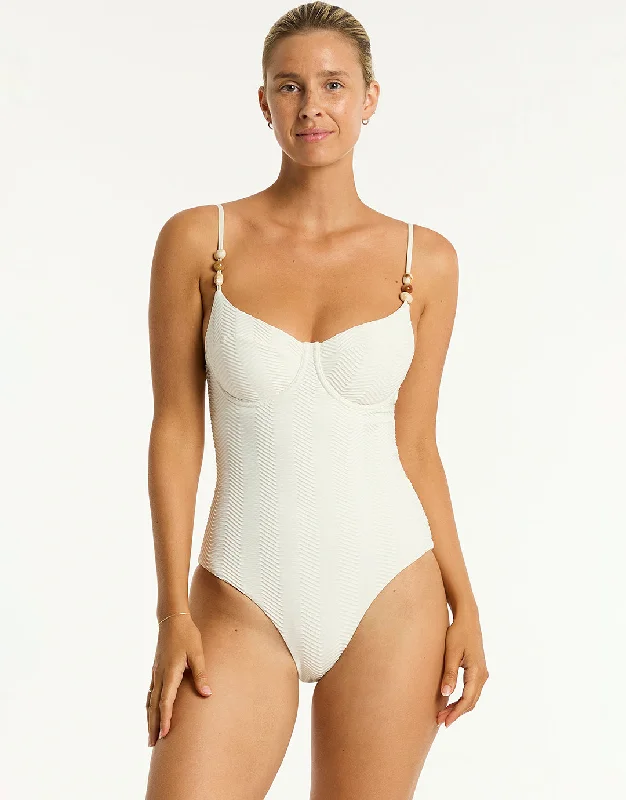 Caracus Balconette Bra Swimsuit - Coconut