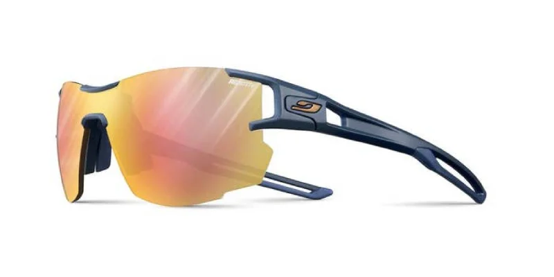 Julbo Aerolite Dark Blue / Blue Sunglasses - Reactiv Performance 1-3 LAGP Lens