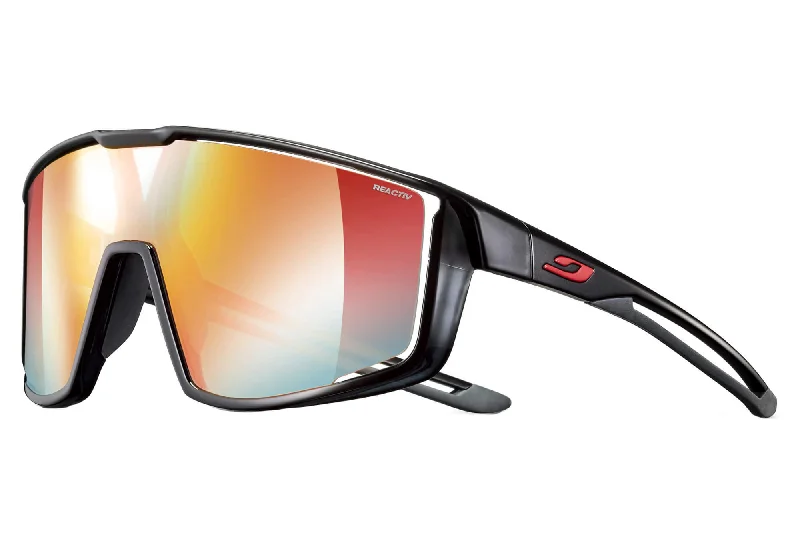 Julbo Fury Transluscent Black/Black Sunglasses - Reactiv Performance 1-3 LAF