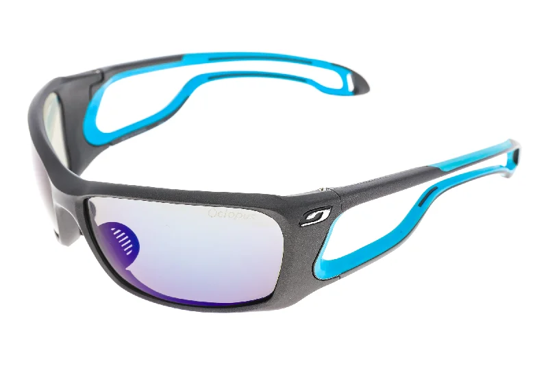 Julbo Octopus Sunglasses Black/Blue Frame Grey Lens