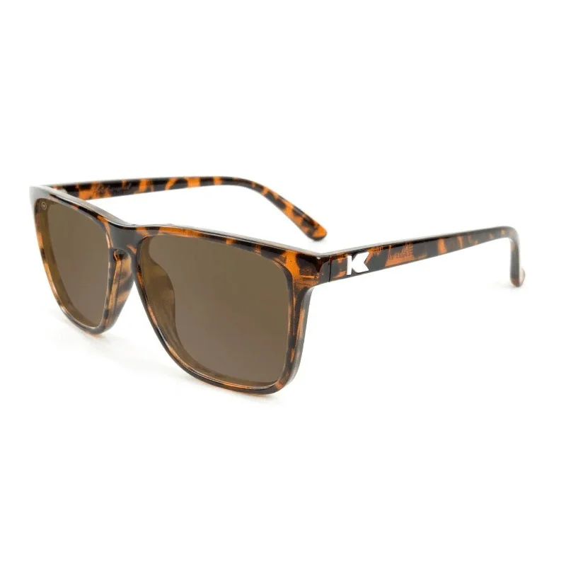 Knockaround Sunglasses | Fast Lanes | Glossy Tortoise Shell / Amber