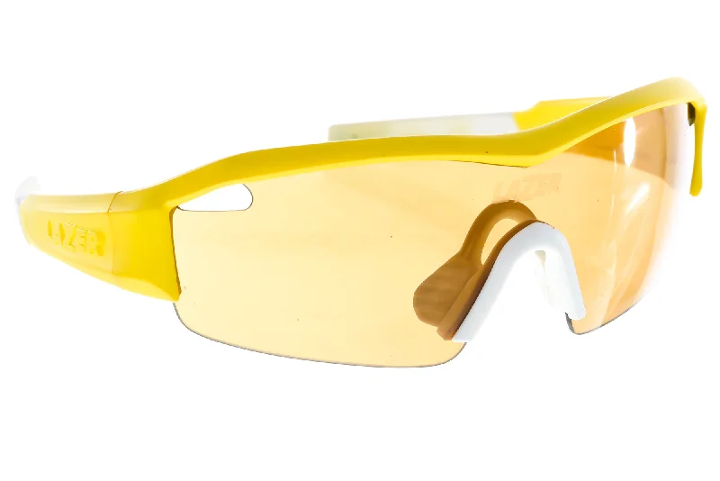 Lazer Solid State SS1 Cycling Sunglasses Yellow Frame Yello Lens Optics Road MTB