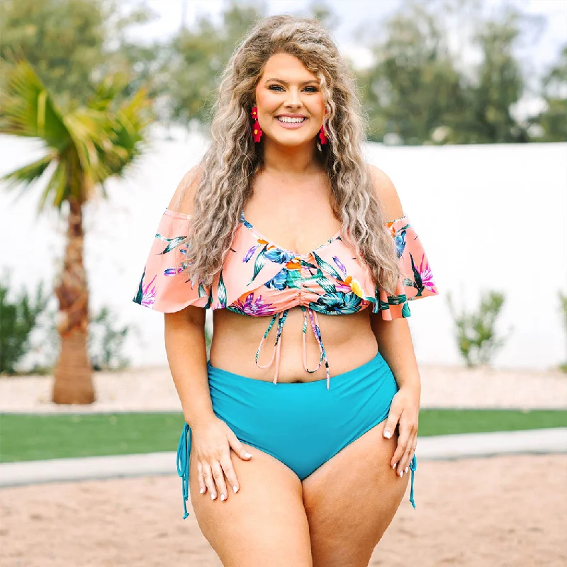 Let's Find Paradise Swim Bottom, Teal