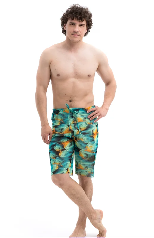 MEN's Smart Swim Trunks Bermudas FISH