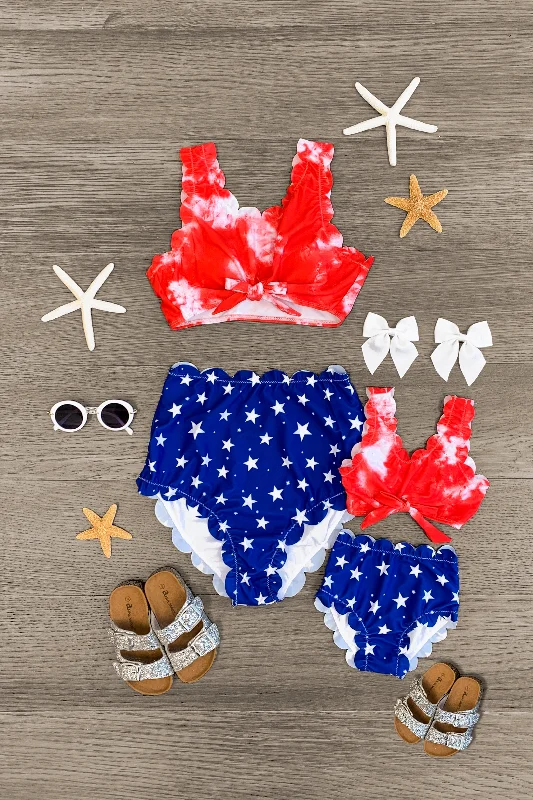 Mom & Me - American Star Tie Dye Bikini