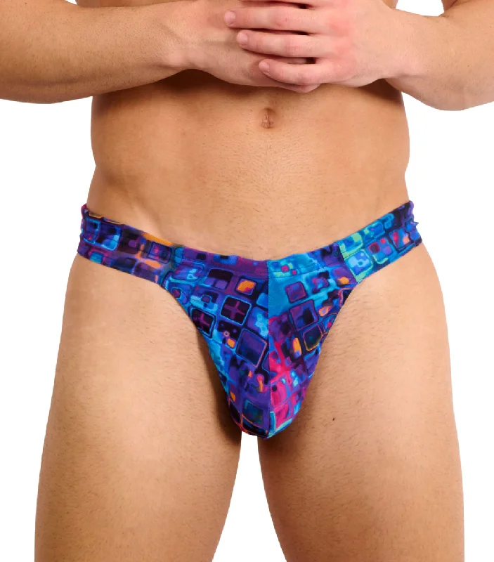 Mosaic Tan Through Swim Thong