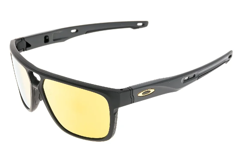 Oakley Crossrange Patch Sunglasses Matte Black Frame Iridium 24K Lens