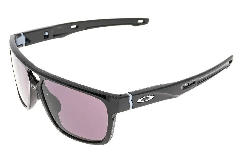 Oakley Crossrange Patch Sunglasses Polished Black Frame Black Lens