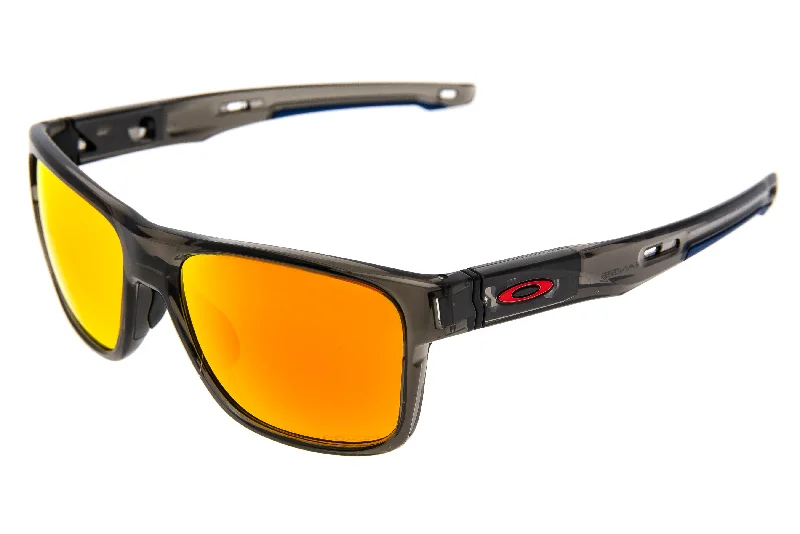 Oakley Crossrange Sunglasses Black/Clear Frame Prizm Ruby Lens