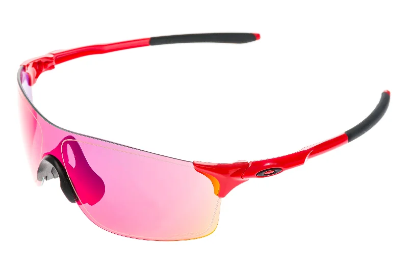 Oakley EV Zero Sunglasses Red/Black Frame Red Prizm Lenses