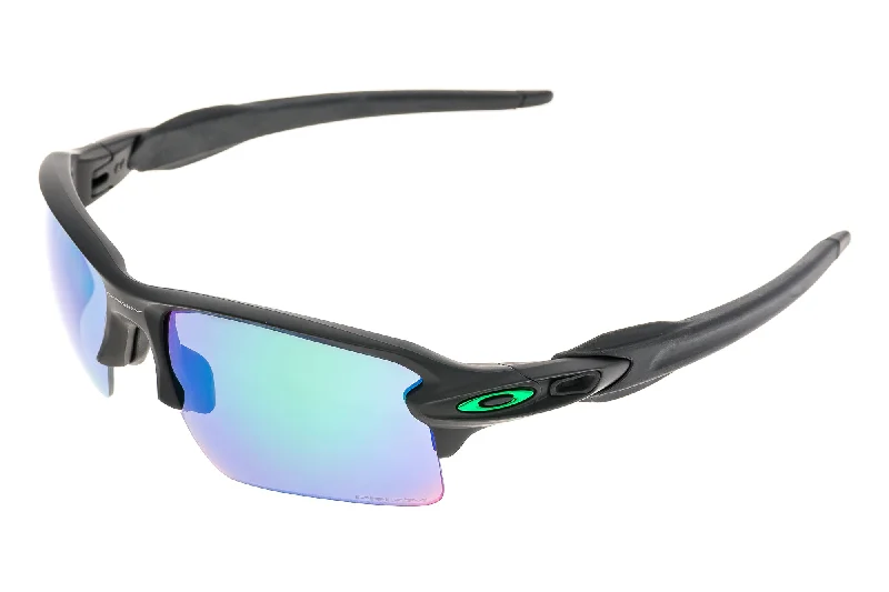 Oakley Flak 2.0 Sunglasses Matte Black Frame Prizm Green Lens