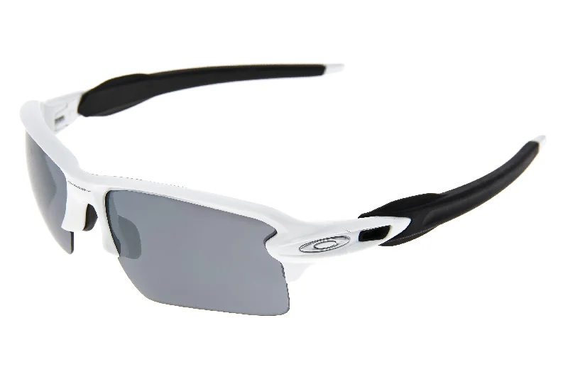 Oakley Flak 2.0 Sunglasses Polished White Frame Black Lens